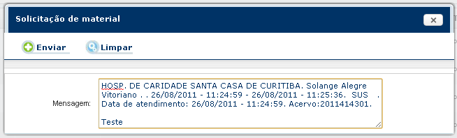 Catalogação, marcar a opção Habilita solicitação de materiais arquivísticos na tela de consulta (exclusivo PergamumWeb).