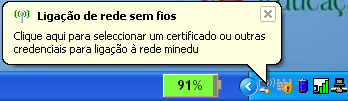 Propriedade de EAP MSCHAPv2 Clique no botão "Configurar..." do método de autenticação. Verifique que está seleccionado o método EAP-MSCHAPv2.