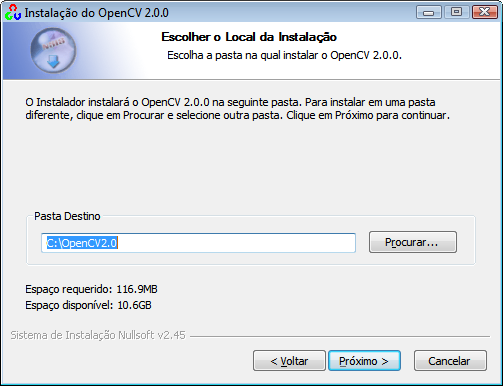 71 5. Na tela anterior, marque a terceira opção Add OpenCV to the system PATH for current user e clique em