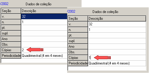 Lista de duplicatas No Módulo Catalogação / Cadastro / Kardex / Duplicatas incluir a quantidade de fascículos que a biblioteca possui em duplicidade, para doação.