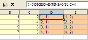 Versão β Programando Macros sem Objetos Dim mat2(1 To ilin, 1 To icol) ' percorre os elementos, extrai os indices ' da extensão e guarda em mat2 For i = LBound(mat1(), 1) To UBound(mat1(), 1) '