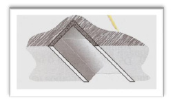 Questão 31 A calha de concreto mostrada na figura tem seção transversal triangular. A profundidade máxima da água na calha é 80 cm.