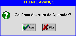 PAF-ECF AVANÇO INFORMÁTICA 11 Nessa tela definiremos qual operador