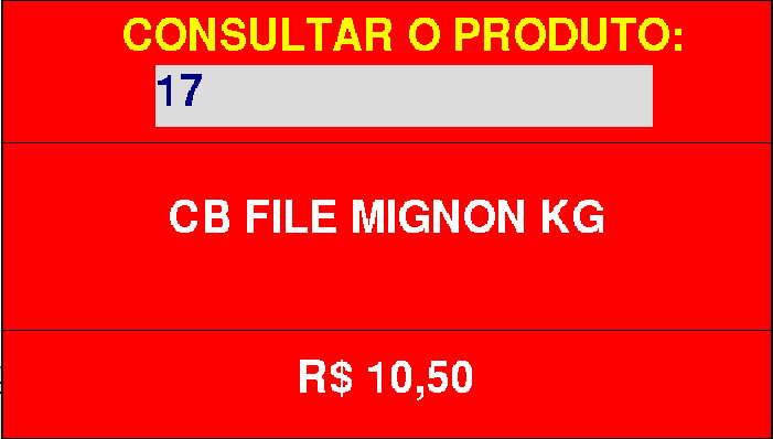 PAF-ECF AVANÇO INFORMÁTICA 22 Consultando preço no PDV Para consultar o preço do produto antes de