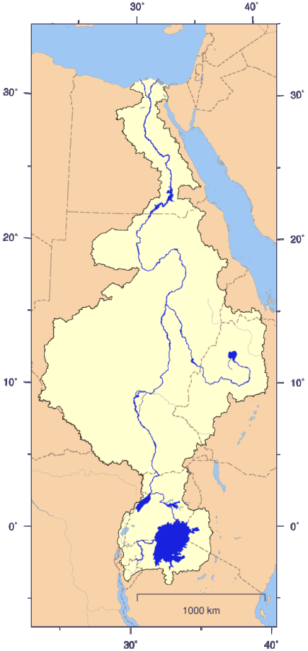 Menor tempo de resposta Nilo Mississipi Amazonas Bacia alongada / Long