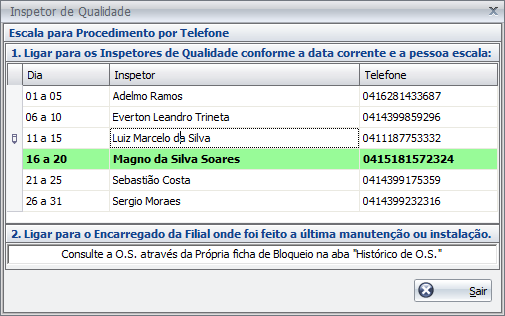 Emergencial / BackOffice Emergencial Bloqueios o (332) Manutenção de Bloqueio Involuntário (1) Quando for selecionado o tipo de