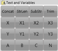 Texto e Teclado Variável O Teste e teclado variável tem funções de cadeia e uma lista de nomes de