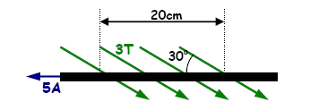 A direção da força é sempre perpendicular à direção da corrente e também perpendicular à direção do campo magnético.