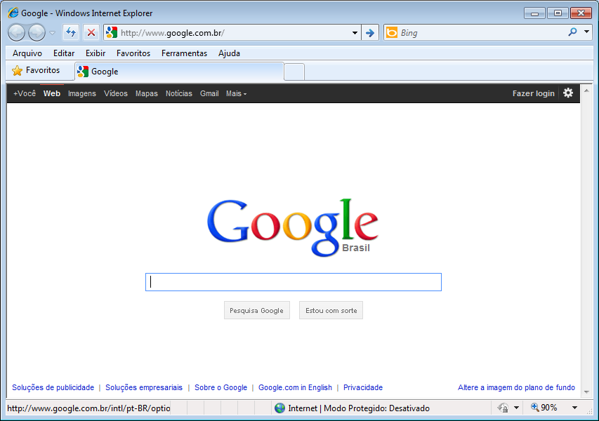 A Navegação InPrivate permite que você navegue na Web sem deixar vestígios no Internet Explorer.
