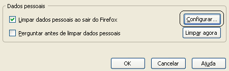 Limpar Cache do Browser Firefox Para limpar o Cache do Browser Firefox, abra o navegador e selecione a opção