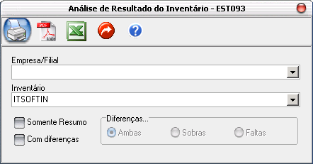 16.3 Emitir o relatório de análise do resultado do inventário.