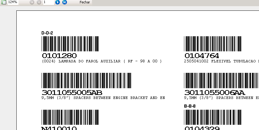 3.0 Etiquetas para localizações ou prateleiras 3.1 Acessar: Estoque > Relatórios > Outras > Relatório de Etiquetas de Produtos 3.