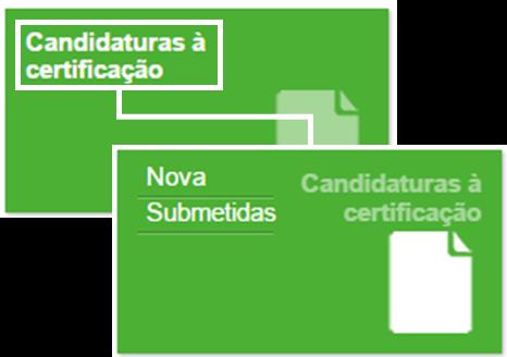 4. Menus após atualização do Perfil Os menus descritos nesta secção estarão disponíveis no portal após o utilizador proceder à atualização dos seus dados no menu Perfil.