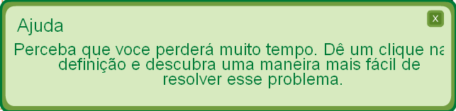 acontece o mesmo fato quando o usuário tenta esgotar o número de tentativas ou não apresenta a resposta correta.