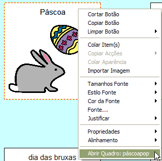 Capítulo 12 Ligação de Quadros Abrir no Modo de Desenho Quadros Ligados No modo de Desenho, é possível abrir rapidamente um quadro que está ligado a um determinado botão.