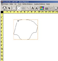 Capítulo 1 - Construir um Quadro e Trabalhar o seu Aspecto Desenhar um Botão com Formato Normal e Livre 1 A ferramenta Botão de formato Livre pode ser usada para desenhar botões com lados rectos e de