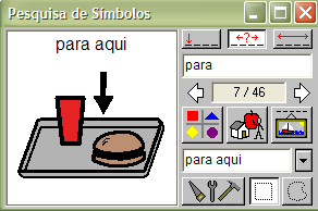 Capítulo 2 - Trabalhar com a Pesquisa de Símbolos Pesquisa de Símbolos Seleccione o botão correcto para a Pesquisa.