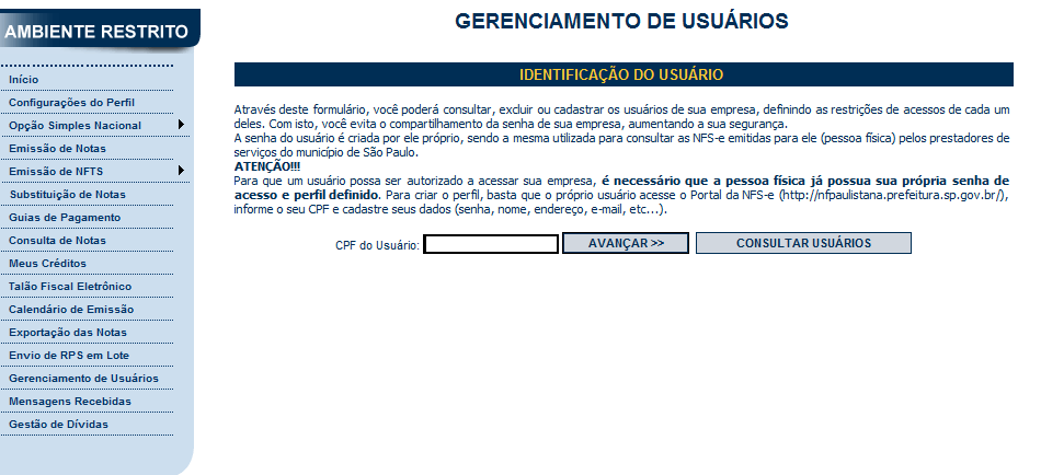 Nota Fiscal Eletrônica do Tomador/Intermediário de Serviços NFTS Versão do Manual: 1.1 pág.