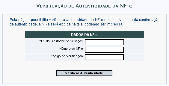 Nota Fiscal Eletrônica de Serviços NF-e Versão do Manual: 4.5 pág.