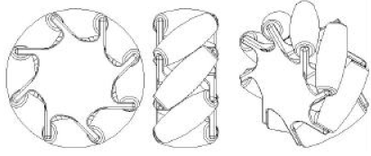 2.4 Rodas Omnidireccionais Figura 2.5: Roda Ilon. Posteriormente, foram desenhadas as rodas Mecanum que são muito semelhantes às Ilon, e que têm merecido um estudo bastante aprofundado.