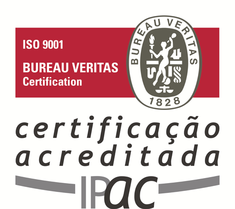 Este símbolo não pode ser usado pelos clientes do Bureau Veritas Certification, apenas é incluído no certificado, como o exemplo ao lado.