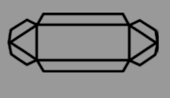 26) Glória quer fazer um molde para construir caixas sem tampa, em forma de bloco retangular.