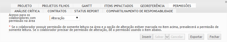 102 Figura: Itens impactados Aba georeferência Segue a mesma lógica explicadas em itens anteriores.