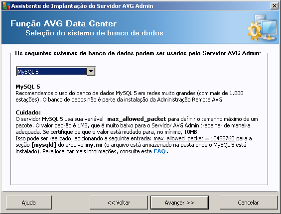 Senha do administrador - senha do administrador do banco de dados - deve ser preenchida. Nome da instância insira seu nome da instância Oracle.