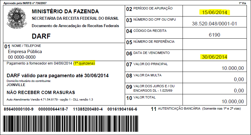 As empresas públicas ou sociedades de economia mista Título responsáveis do pela documento retenção dos impostos (IR, CSL, PIS, COFINS) após efetuar o pagamento ao fornecedor, devem fazer o