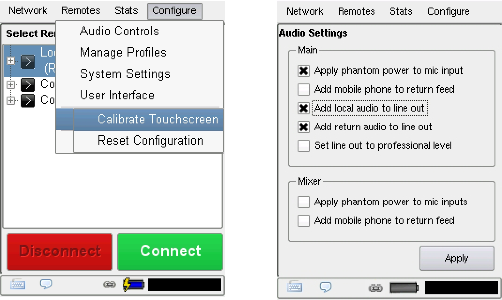 Manual do produto ACCESS Seção 5 Configuração do ACCESS A Guia Configure oferece opções em duas camadas, veja na Figura 15.