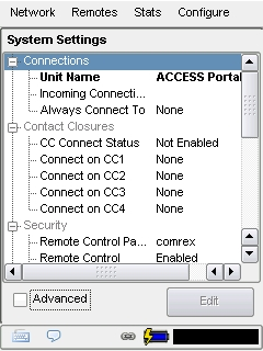 Manual do produto ACCESS Configurações do sistema A Guia System Settings define parâmetros não específicos a determinada conexão remota.