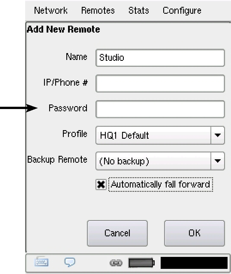 Manual do produto ACCESS Para criar sua conexão de saída, selecione Add New Remote na Guia Remotes para abrir a tela de acesso.