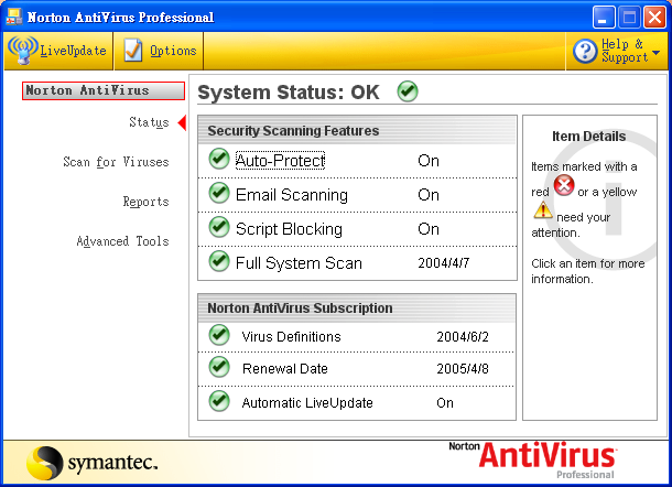 22 Norton AntiVirus O Norton AntiVirus é um software anti-vírus que localiza e repara ficheiros infectados, protegendo-o contra vírus e mantendo os dados contidos no computador a salvo e seguros.