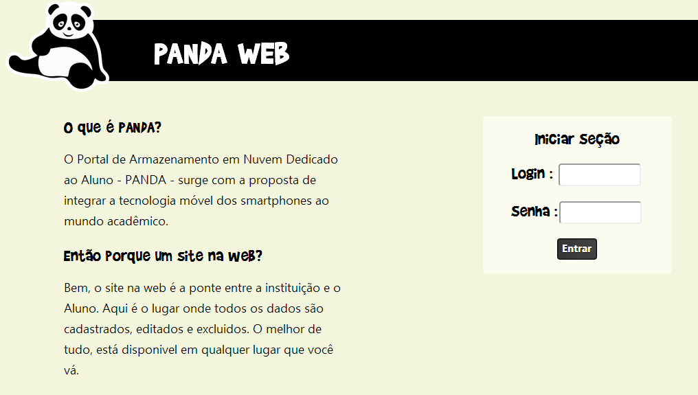 33 4 TESTES E VALIDAÇÕES O funcionário, ao logar com sua conta no PANDA Web,