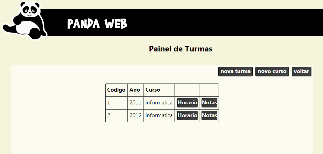 34 Ao acessar o menu Aluno, o funcionário de depara com a pagina de buscas, podendo buscar alunos por Nome, Matricula e Todos, que seria a relação de todos os alunos cadastrados no sistema.