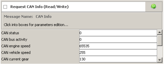 5.2.4 Configuração do CAN Para usar o CAN, é necessário primeiro ativá-lo. A imagem 33 mostra a tela de ativação; somente ative e grave para o aparelho. Figura 33.