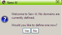 Download Serv-U 3. Após realizar o download do arquivo, clique duas vezes no mesmo para instalar em seu servidor.