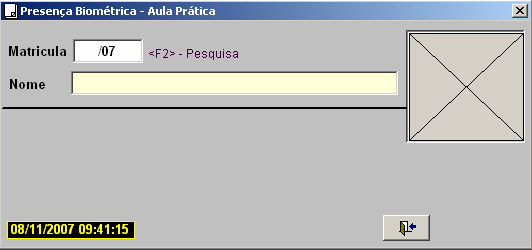 Após o termino da aula prática, o aluno e o instrutor deverão voltar à auto-escola e finalizar a aula, através da confirmação das digitais.