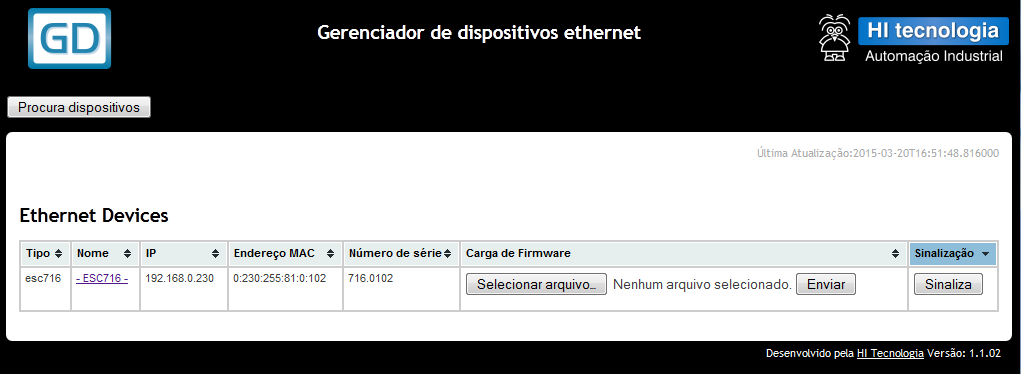 Menu de Programas do Windows A execução do aplicativo GD corresponde à ativação de uma página no browser padrão do computador, por exemplo, Mozila, Firefox, Internet Explorer, etc.