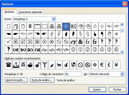 Microsoft Word 20 Inserindo Data e Hora Podemos inserir a data atual do computador em nosso documento, com a facilidade de que uma vez inserida a data e a hora, ela será automaticamente atualizada