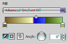 Para preencher um objeto com uma gradação linear de duas cores: 1 No Inspetor de Figuras escolha Preenchimento do Gradiente no menu local Preenchimento.