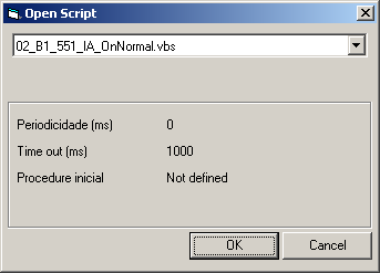 Gateway Runtime Figura 70 - Compilar Script Para fechar a janela de mensagens da compilação,deve-se pressionar o botão superior direito desta janela no canto 6.3.