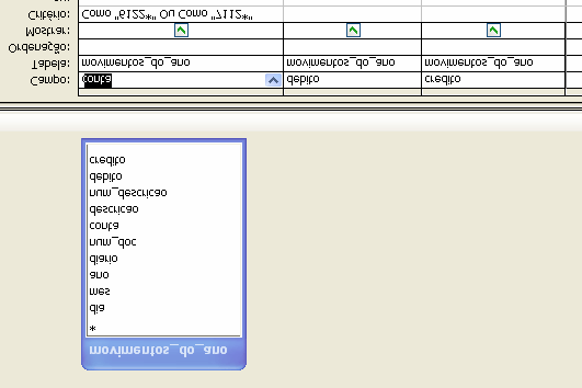 Fig.19 Consulta do resultado por loja 2 SQL: SELECT movimentos_do_ano.conta, movimentos_do_ano.debito, movimentos_do_ano.credito FROM movimentos_do_ano WHERE (((movimentos_do_ano.