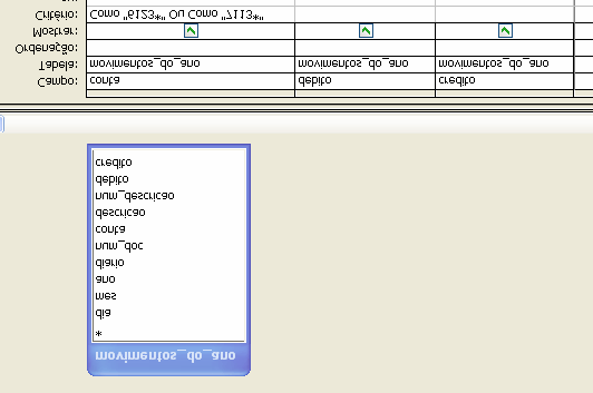 Fig.21 Consulta resultado por loja 3 SQL: SELECT movimentos_do_ano.conta, movimentos_do_ano.debito, movimentos_do_ano.credito FROM movimentos_do_ano WHERE (((movimentos_do_ano.