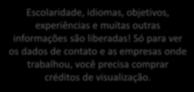 Currículo compacto (Kombo Grátis) Escolaridade, idiomas, objetivos, experiências e muitas outras informações são liberadas!