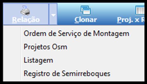 Figura 78 Consulta de Projetado X Realizado de OSM - Aba Serviços.