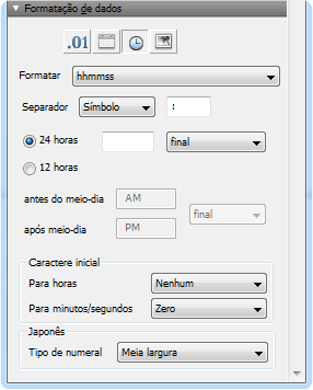 Capítulo 3 Criação de banco de dados 107 5. Clique em Número na área Formatação de dados e, em seguida, selecione as opções de formatação desejadas.