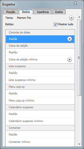 Capítulo 3 Criação de banco de dados 112 1 Use a guia Estilos no Inspetor para exibir e aplicar estilos