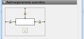 Capítulo 3 Criação de banco de dados 95 Redimensionamento ou movimentação de objetos no layout Quando os objetos de layout estão definidos para serem redimensionados, eles mantêm uma distância