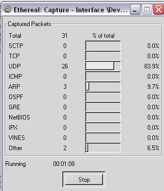 3.7.4. Capture packets in promiscuous mode deve estar em on, Update list of packets in real time on, e Automatic scrolling in live capture on.